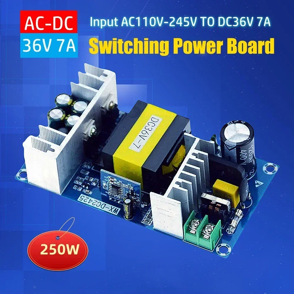 AC110V-245V to DC36V 7A Импульсная плата питания 220V to DC36V Плата источника питания звука 250 Вт AC-DC Изолированный модуль выключателя питания
AC110V-245V to DC36V 7A Импульсная плата питания 220V to DC36V Плата источника питания звука 250 Вт AC-DC Изолированный модуль выключателя питания