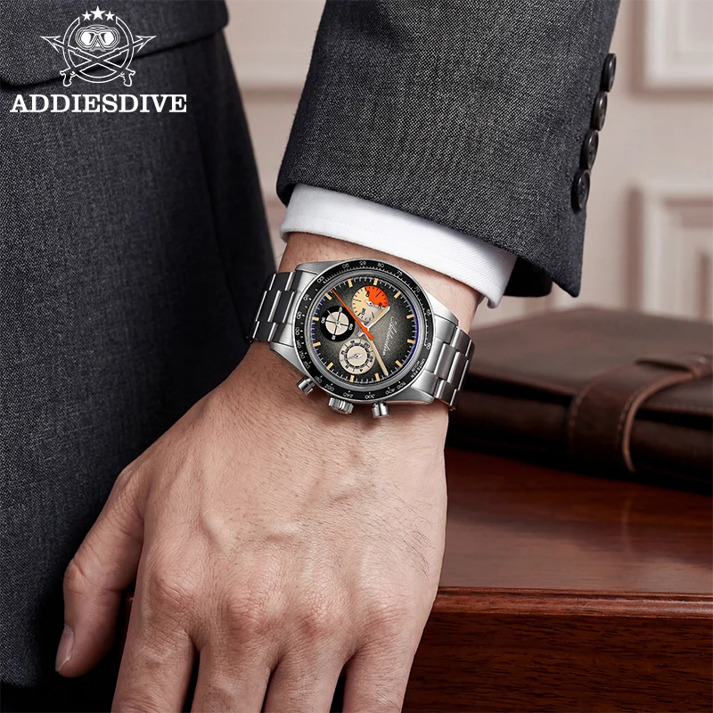 ADDIESDIVE reloj AD2551 Luxury 0S20 Movement Chronograph Watches C3 Luminous 10Bar Waterproof 316L Stainless Steel montre homme
ADDIESDIVE reloj AD2551 Luxury 0S20 Movement Chronograph Watches C3 Luminous 10Bar Waterproof 316L Stainless Steel montre homme