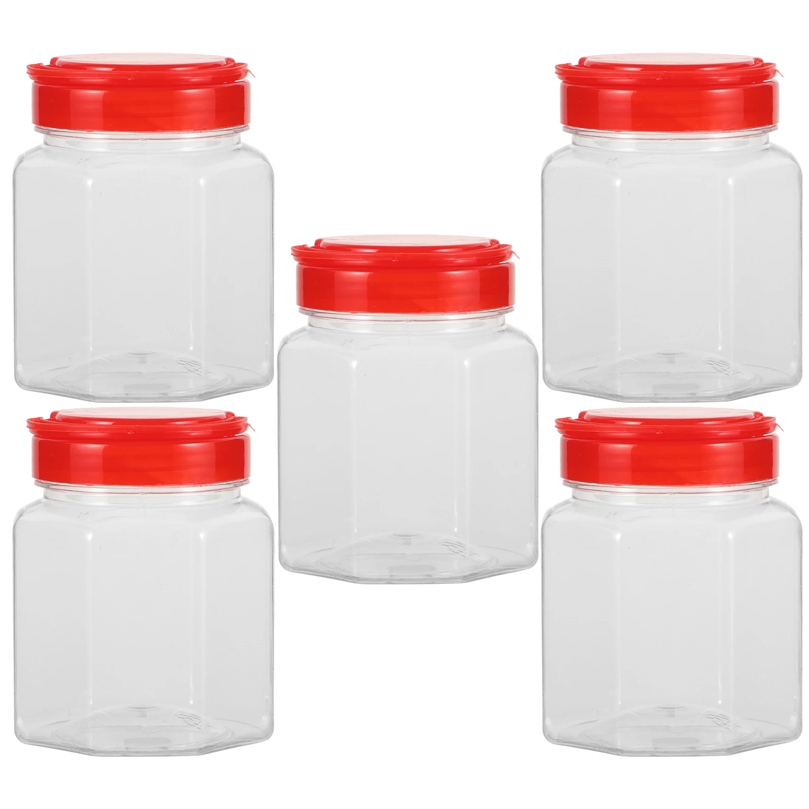 5pcs PET Airtight Food Storage Containers Clear Dry Food Jars Large Capacity Kitchen Storage Boxes for Sugar Tea Spices Rice
5pcs PET Airtight Food Storage Containers Clear Dry Food Jars Large Capacity Kitchen Storage Boxes for Sugar Tea Spices Rice