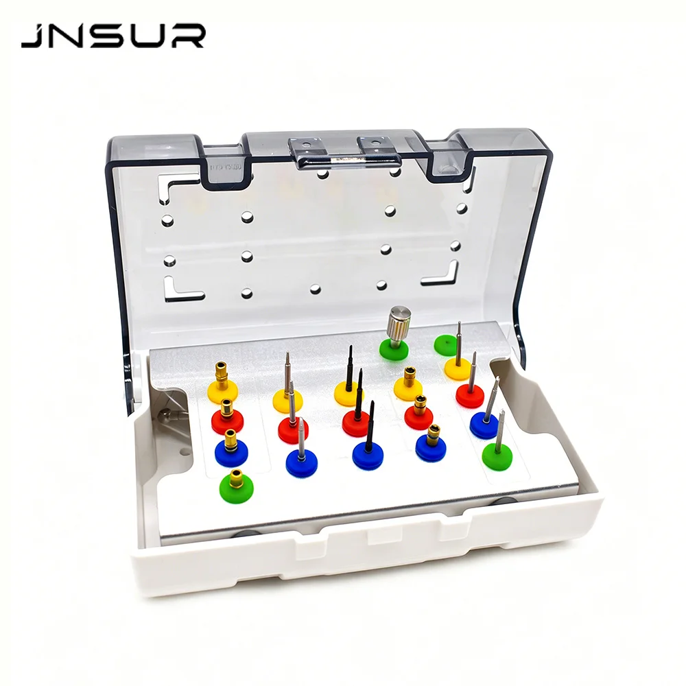 JNSUR Dental Implant Screw Removal Kit Stainless Steel Broken Screw Extractor Set with Universal Implant Drill Bit Dentistry
JNSUR Dental Implant Screw Removal Kit Stainless Steel Broken Screw Extractor Set with Universal Implant Drill Bit Dentistry