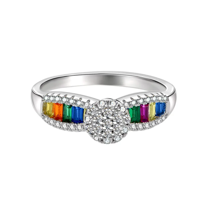 Роскошное кольцо для помолвки с блестящими цветными цирконами Lokkei Jewelry 100% 925 пробы, оптовая продажа ювелирных изделий
Роскошное кольцо для помолвки с блестящими цветными цирконами Lokkei Jewelry 100% 925 пробы, оптовая продажа ювелирных изделий