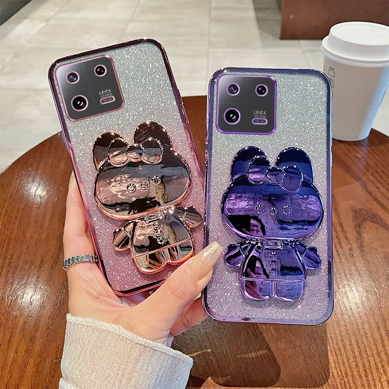 Mi 13 Pro Case For Xiaomi 13 Pro Luxury Gradient Glitter Makeup Mirror Rabbit Folding Stand Soft Silicone Back Cover Mi13 Pro
Mi 13 Pro Case For Xiaomi 13 Pro Luxury Gradient Glitter Makeup Mirror Rabbit Folding Stand Soft Silicone Back Cover Mi13 Pro