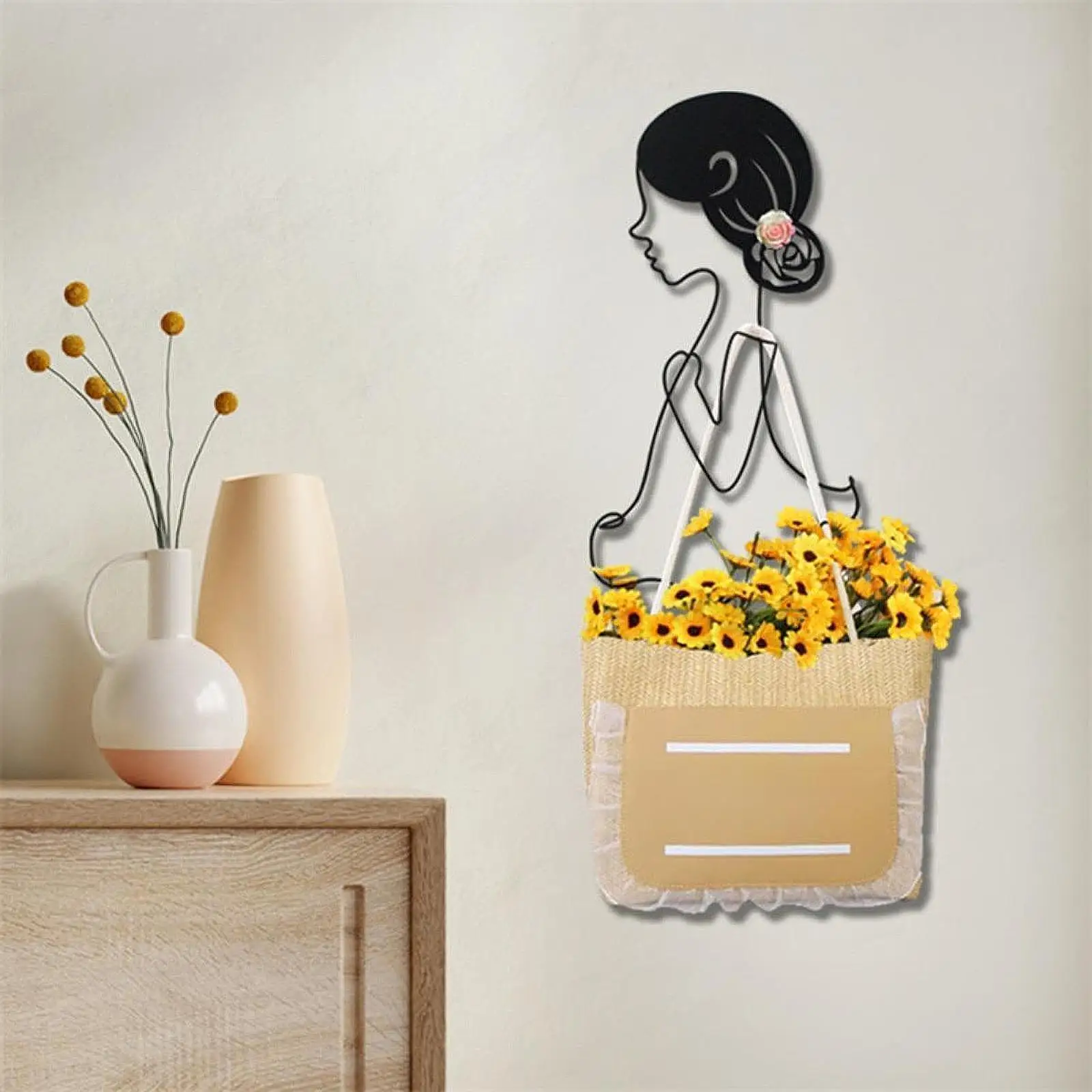 Wall Mount Hanging Organizer Metal Girl Profile for Umbrellas Bags Headbands
Wall Mount Hanging Organizer Metal Girl Profile for Umbrellas Bags Headbands
