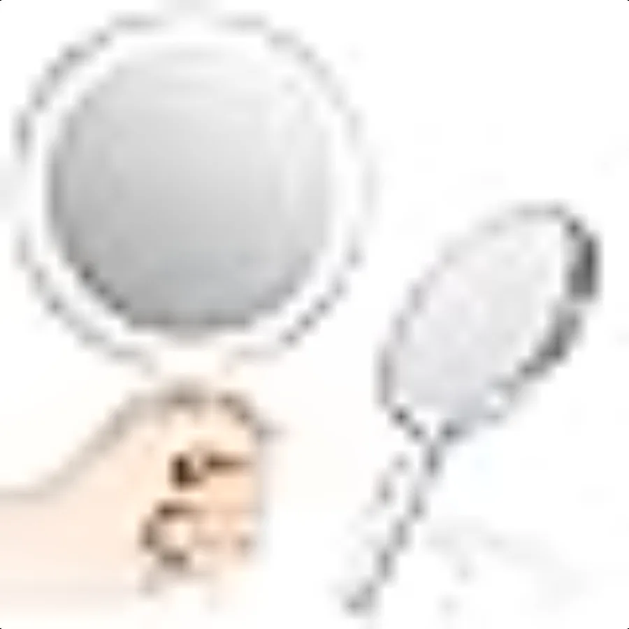 DoubleSided Handheld Mirror with Stand 1X 10X Magnifying Mirror Clear Adjustable Round Shape 25.8 x 15 cm
DoubleSided Handheld Mirror with Stand 1X 10X Magnifying Mirror Clear Adjustable Round Shape 25.8 x 15 cm