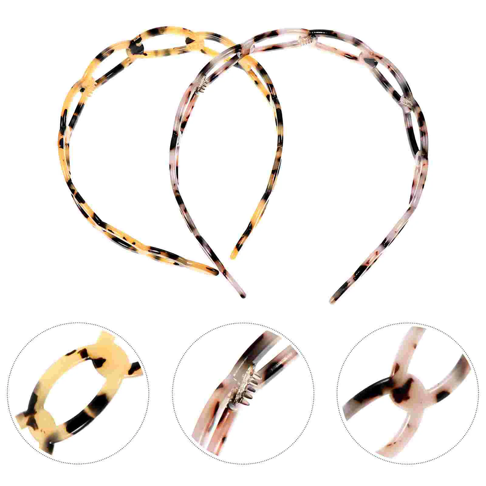2 Pcs Hollow Headdress Headbands for Short Hair Clips Women Acrylic Hoop Non-slip Tortoiseshell Teeth Fashion
2 Pcs Hollow Headdress Headbands for Short Hair Clips Women Acrylic Hoop Non-slip Tortoiseshell Teeth Fashion