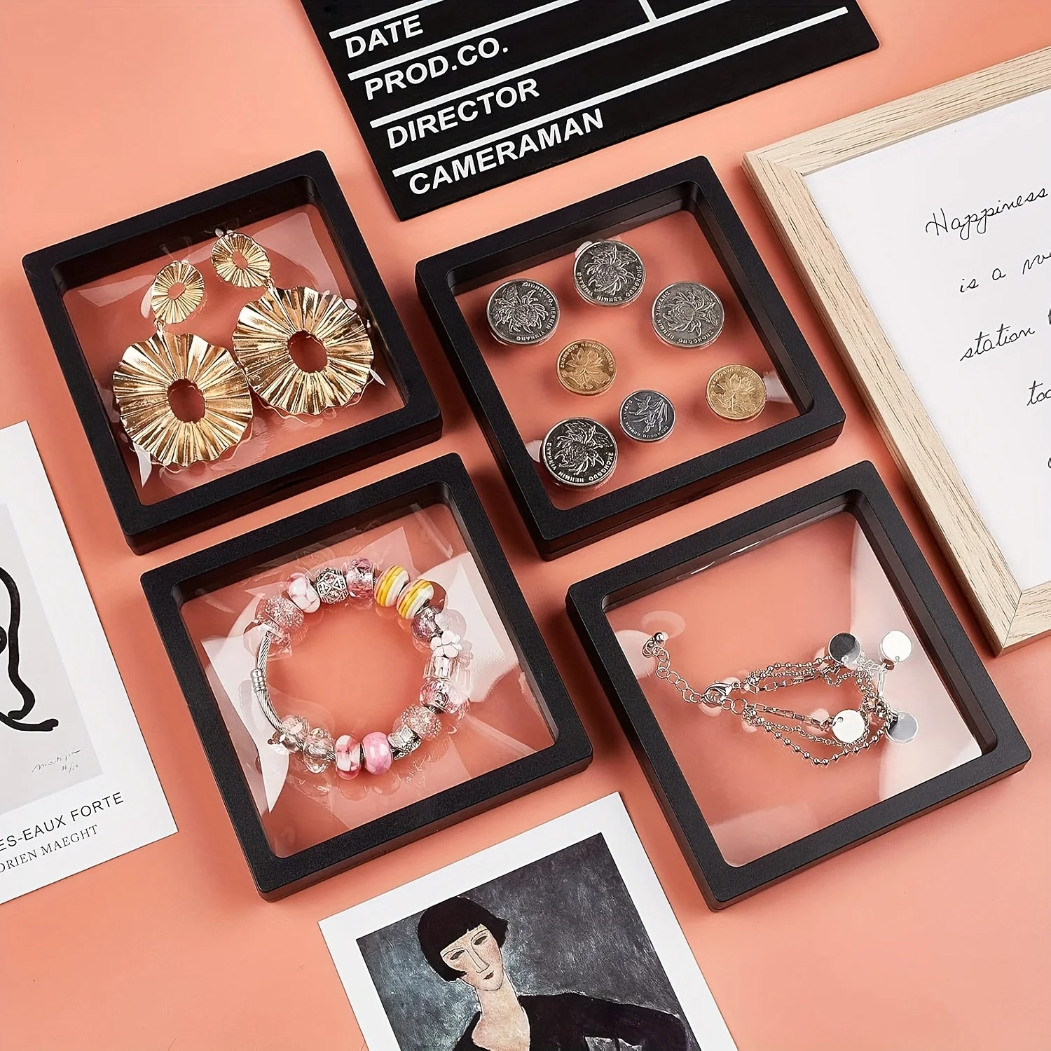 10PCS 3D Floating Square Frame - Hanging Pendant Box Display Stand for Jewelry, Accessories & Challenge Coin Storage
10PCS 3D Floating Square Frame - Hanging Pendant Box Display Stand for Jewelry, Accessories & Challenge Coin Storage