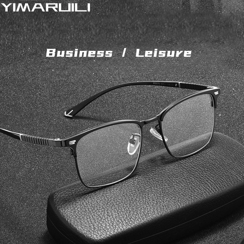 YIMARUILI New Fashion Retro Business Eyewear Ultra Light Flexible Alloy Myopia Glasses Optical Prescription Eyeglasses Frame Men
YIMARUILI New Fashion Retro Business Eyewear Ultra Light Flexible Alloy Myopia Glasses Optical Prescription Eyeglasses Frame Men