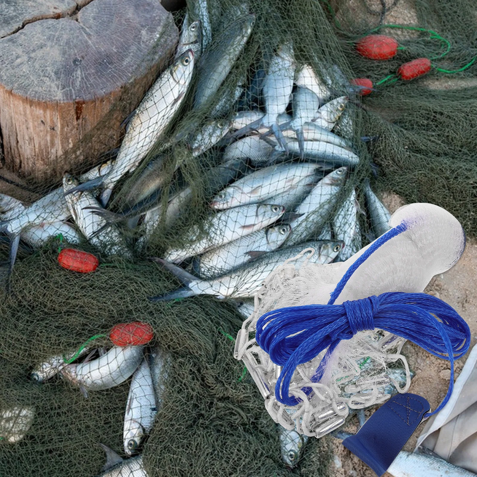 4Ft/1.2M Hand Throw Net Monofilament Cast Fishing Bait Trap For Shrimp Fish Lakes Ocean Rivers Design Lightweight
4Ft/1.2M Hand Throw Net Monofilament Cast Fishing Bait Trap For Shrimp Fish Lakes Ocean Rivers Design Lightweight