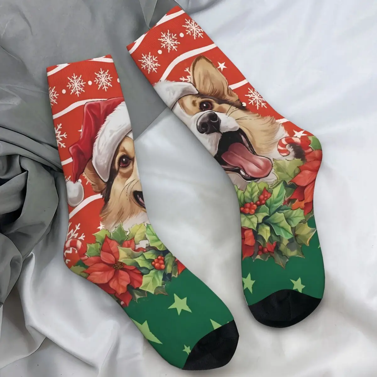 Рождественские носки корги, забавные чулки со снежинками, осенние нескользящие мужские носки, качественные спортивные носки на открытом воздухе
Рождественские носки корги, забавные чулки со снежинками, осенние нескользящие мужские носки, качественные спортивные носки на открытом воздухе