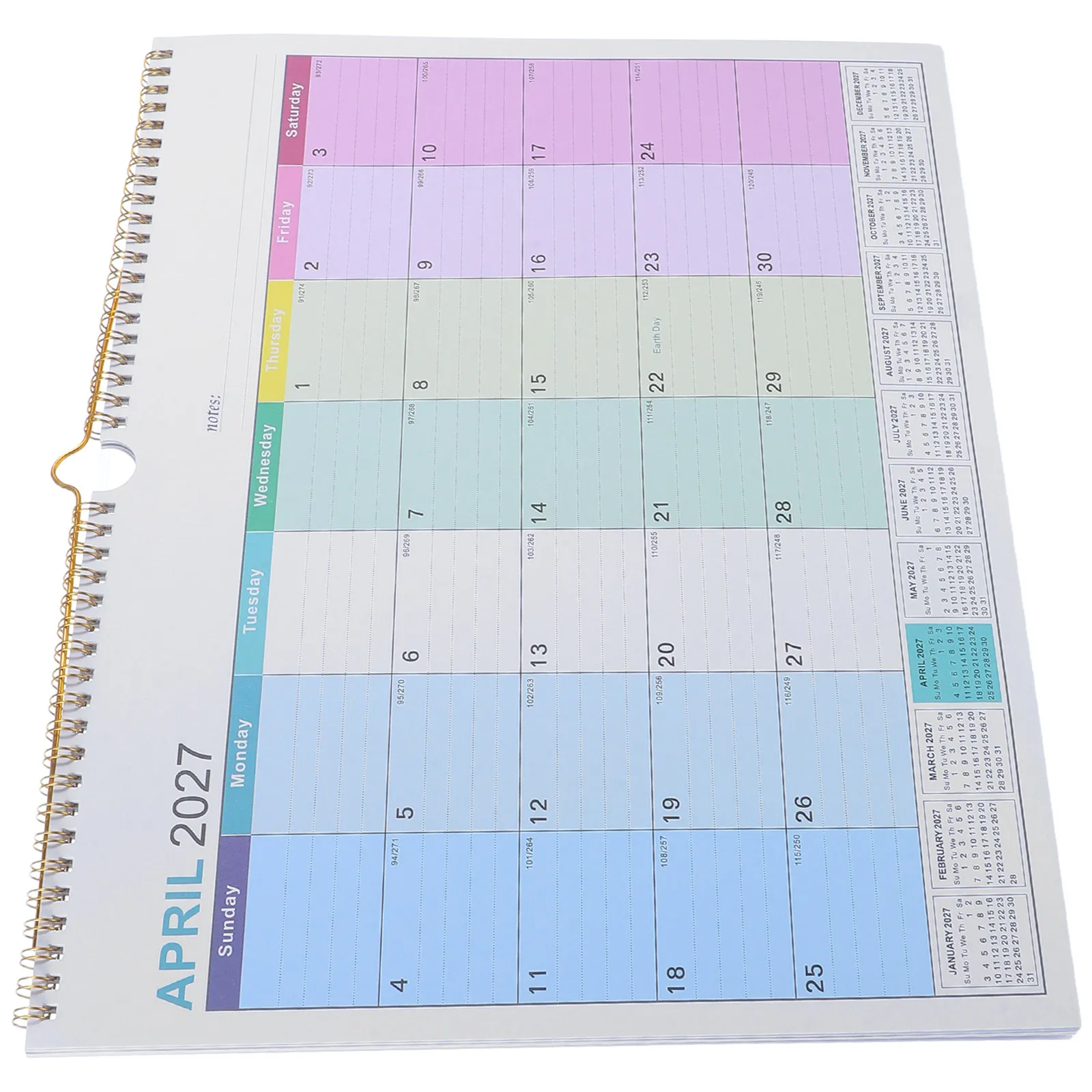 2026.7 2027.12 18 Month Wall Calendar Spiral Binding Large Monthly Planner English Layout Multi Country Holidays Family Office
2026.7 2027.12 18 Month Wall Calendar Spiral Binding Large Monthly Planner English Layout Multi Country Holidays Family Office