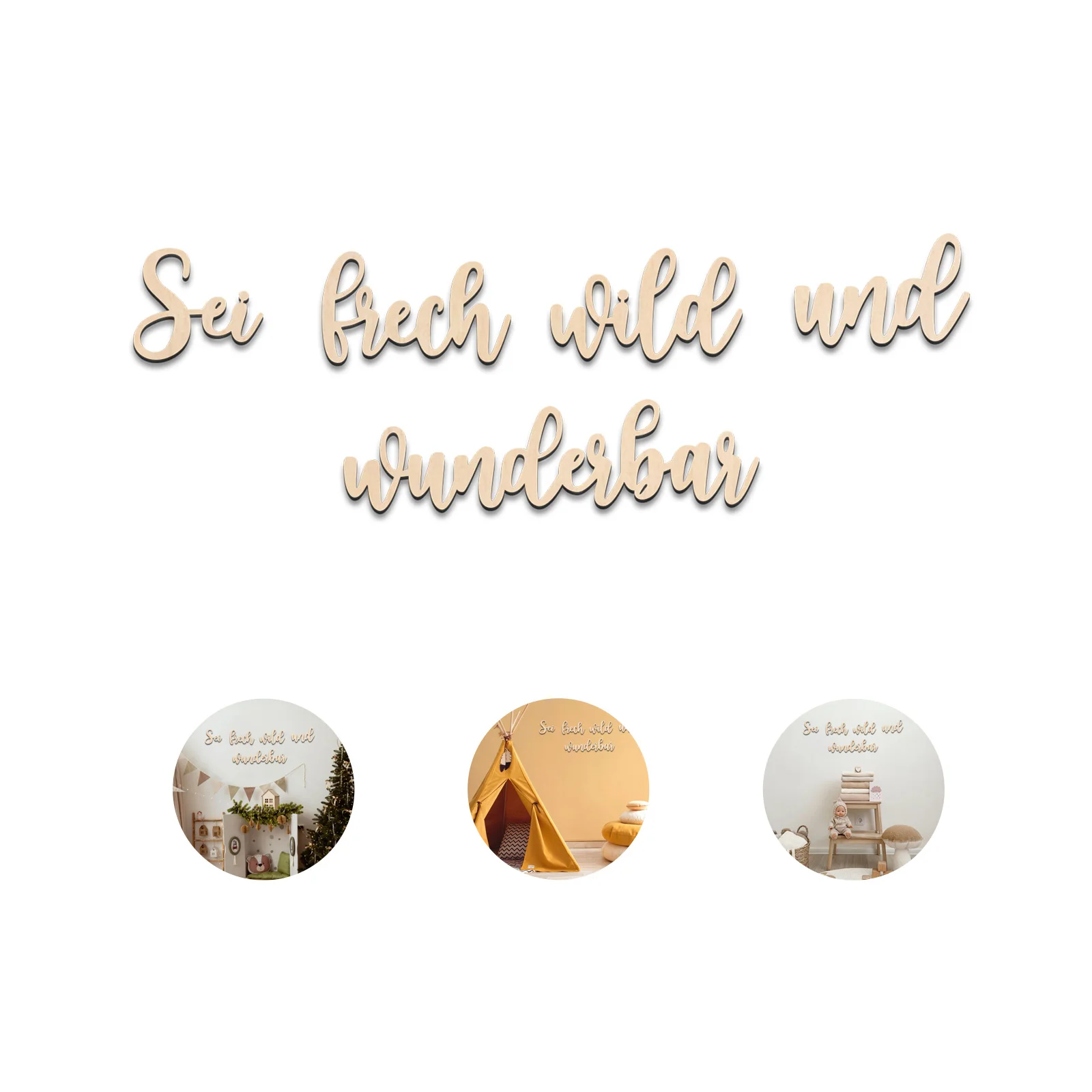Sei Frech Wild Und Wunderbar Wooden Wall Art - German Nursery Sign, Kids Room Decoration, Be Cheeky Wild Wonderful Wall Decor (4 
Sei Frech Wild Und Wunderbar Wooden Wall Art - German Nursery Sign, Kids Room Decoration, Be Cheeky Wild Wonderful Wall Decor (4