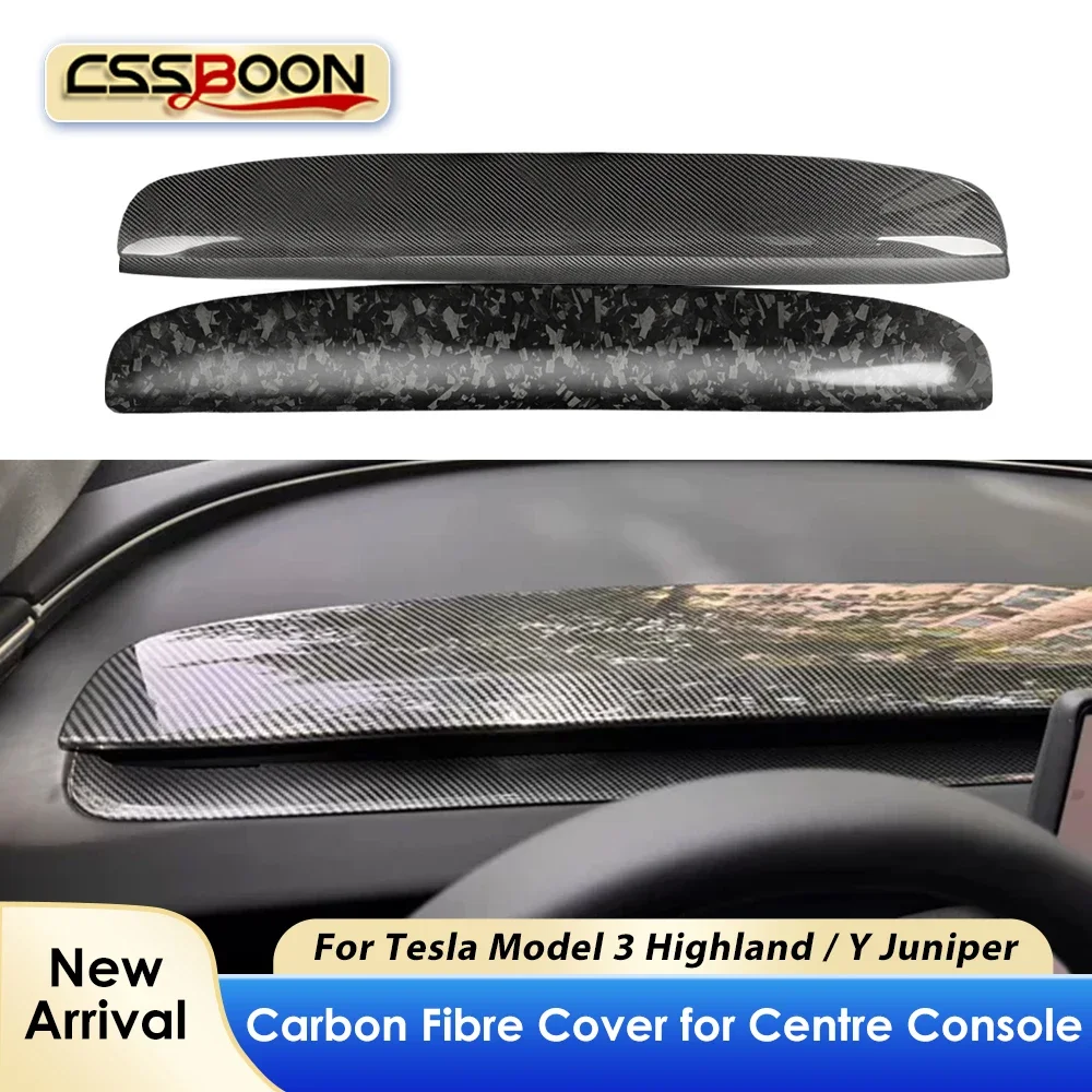 CSSBOON Carbon Fiber Dashboard Cover For Tesla Model 3 Highland 2025 Original Replacement Panel Interior Cover Car Trim Cover
CSSBOON Carbon Fiber Dashboard Cover For Tesla Model 3 Highland 2025 Original Replacement Panel Interior Cover Car Trim Cover