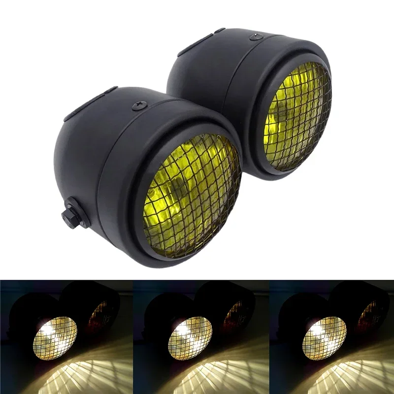 Universal 8.5 Inches Motorcycle Front Headlight Motorbike Black Grille LED Double Head Lamp Moto Modification Accessories
Universal 8.5 Inches Motorcycle Front Headlight Motorbike Black Grille LED Double Head Lamp Moto Modification Accessories