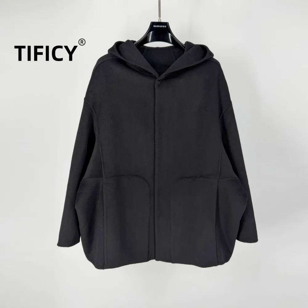 High Street Dark Ro Style Wool Hoodies Zipper Jackets Coat Women Autumn and Winter Wool Loose Zipper Hooded Woolen Coat
High Street Dark Ro Style Wool Hoodies Zipper Jackets Coat Women Autumn and Winter Wool Loose Zipper Hooded Woolen Coat