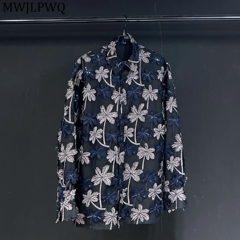 MWJLPWQ Design Spliced Flower Male Shirts 2025 New Loose Casual Clothing Long Sleeve Single Breasted Unisex Elegant Tops 11684
MWJLPWQ Design Spliced Flower Male Shirts 2025 New Loose Casual Clothing Long Sleeve Single Breasted Unisex Elegant Tops 11684