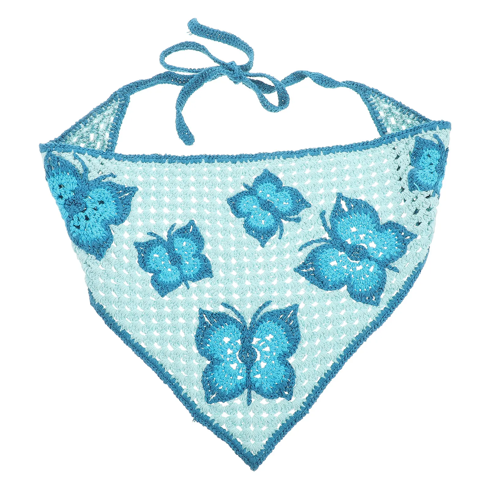 Hollow Hook Crochet Hair Scarf Bandanas Women Blue Butterfly Triangle Boho Headband Spring Summer Lightweight Outfits Fashion
Hollow Hook Crochet Hair Scarf Bandanas Women Blue Butterfly Triangle Boho Headband Spring Summer Lightweight Outfits Fashion