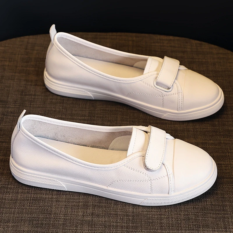 Women Genuine Leather White Sneakers 2026 New Summer Low Top Slip On Hook And Loop Flat Soft Sole Casual Walking Shoes Comfortab
Women Genuine Leather White Sneakers 2026 New Summer Low Top Slip On Hook And Loop Flat Soft Sole Casual Walking Shoes Comfortab
