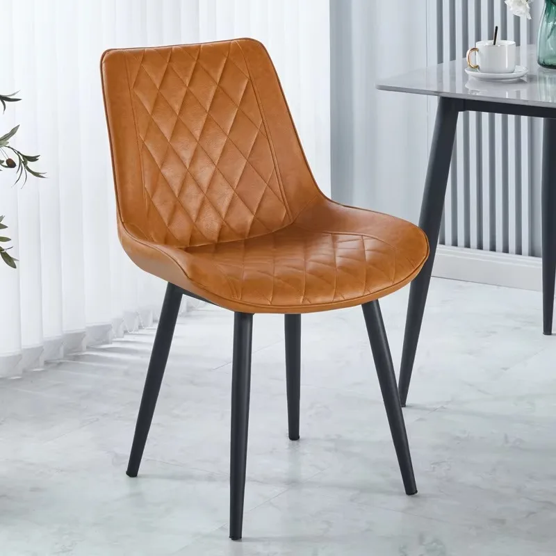 Modern French Style Black Leather Dining Chair Luxury Metal Legs for Restaurant Hotel and Home Use
Modern French Style Black Leather Dining Chair Luxury Metal Legs for Restaurant Hotel and Home Use