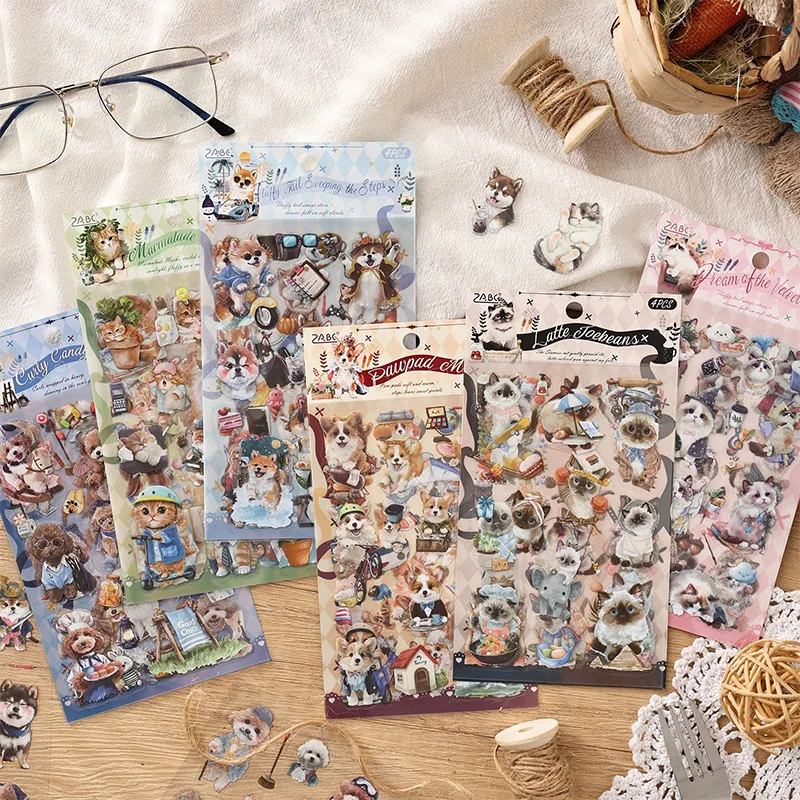 Mr. Paper 6-Pack Paw Print Pals Stickers - Cute Animal Theme, Cartoon Pet Journal Supplies for DIY Dairy Phone Case Albums Decor
Mr. Paper 6-Pack Paw Print Pals Stickers - Cute Animal Theme, Cartoon Pet Journal Supplies for DIY Dairy Phone Case Albums Decor