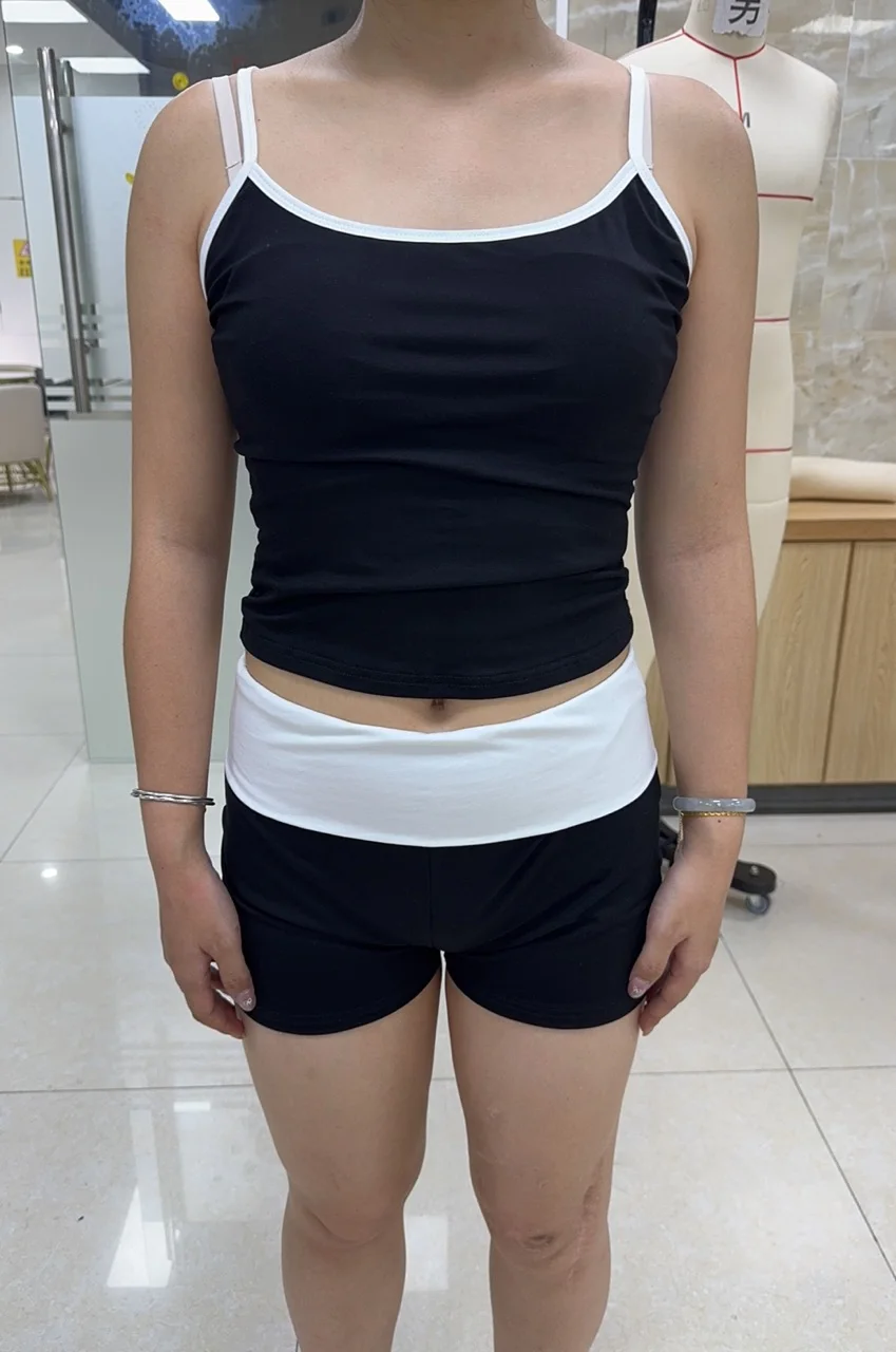 Women’s Casual 2 Piece Outfits Sleeveless Cami Tops + Fold-over Micro Shorts Set Streetwear
Women’s Casual 2 Piece Outfits Sleeveless Cami Tops + Fold-over Micro Shorts Set Streetwear