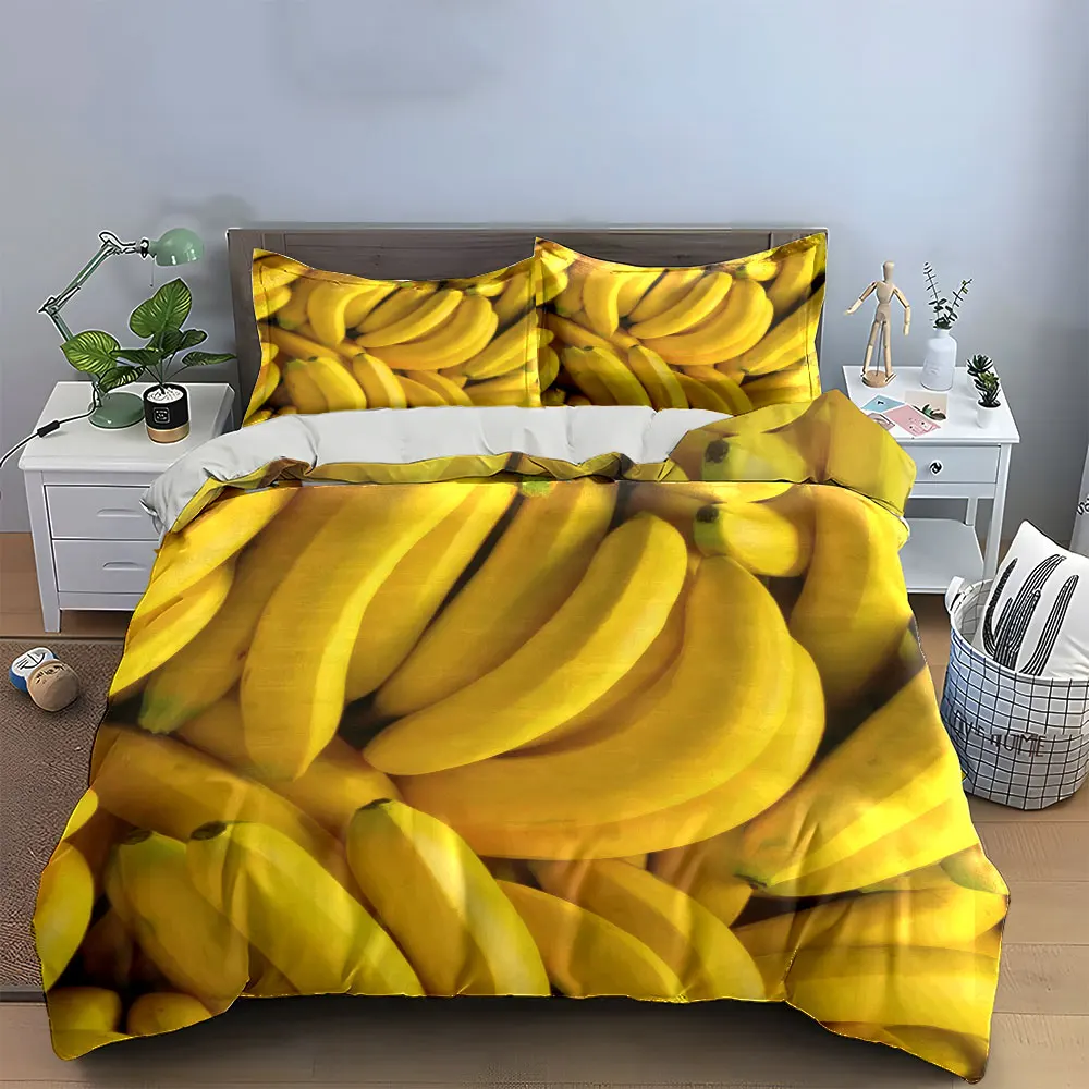 "Banana Pattern Home Decor Set" Bedding Set with 1 Duvet Cover 2 Pillowcases Single Double King Queen, Gift
"Banana Pattern Home Decor Set" Bedding Set with 1 Duvet Cover 2 Pillowcases Single Double King Queen, Gift