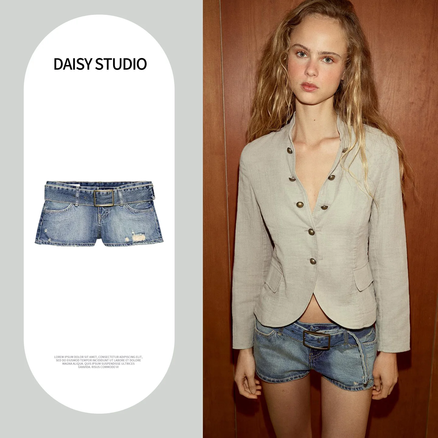 Low Waist Denim Shorts with Belt Fashionable Ripped Design Spring 2026 Women's Straight Leg Jeans Casual Shorts
Low Waist Denim Shorts with Belt Fashionable Ripped Design Spring 2026 Women's Straight Leg Jeans Casual Shorts