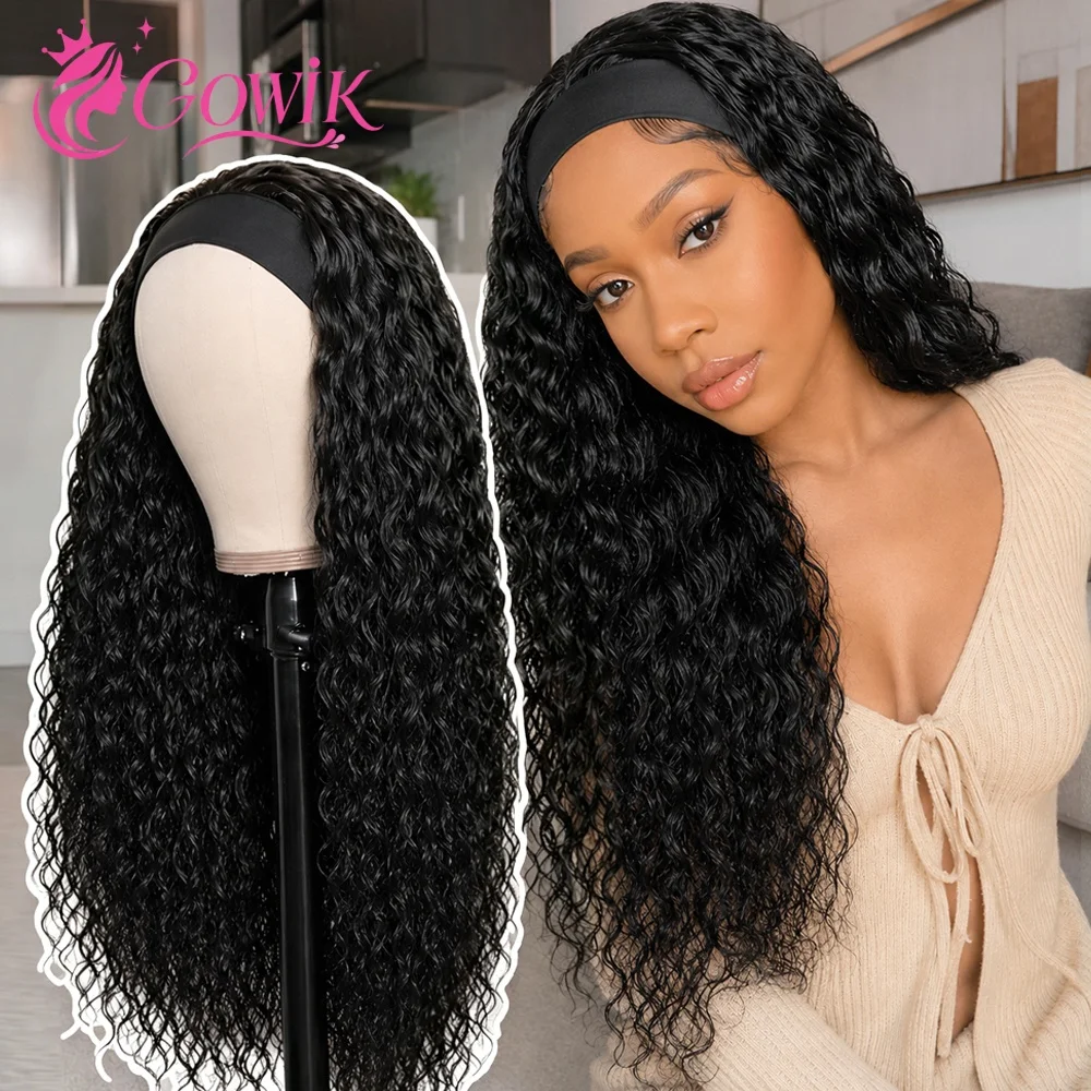 200% Density Glueless Wear and Go Curly Headband Wig Human Hair 30 Inch None Lace Front Wigs Brazilian Deep Wave Human Hair Headband Wig For Women
200% Density Glueless Wear and Go Curly Headband Wig Human Hair 30 Inch None Lace Front Wigs Brazilian Deep Wave Human Hair Headband Wig For Women