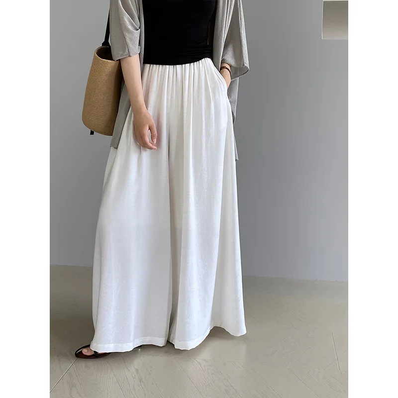 High Waist Cotton Wide Leg Pants Women's White Linen Skort Korean Sle Casual Summer Faion plus Size Ladies Trousers
High Waist Cotton Wide Leg Pants Women's White Linen Skort Korean Sle Casual Summer Faion plus Size Ladies Trousers