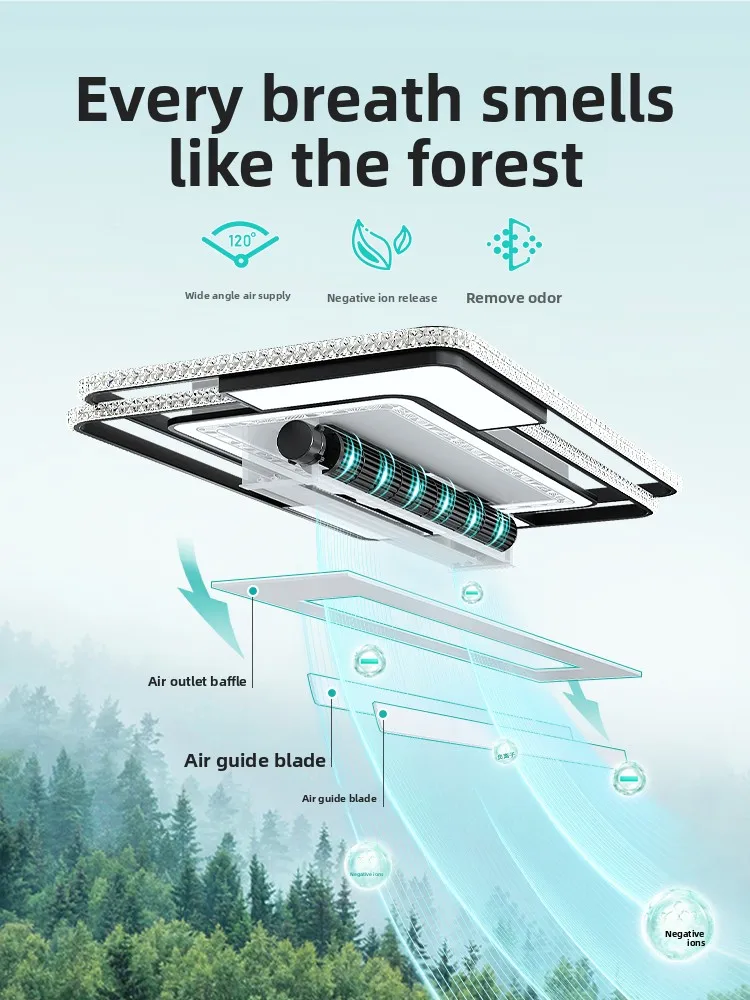 Living room main light bladeless fan light modern minimalist style ceiling fan light fixture
Living room main light bladeless fan light modern minimalist style ceiling fan light fixture