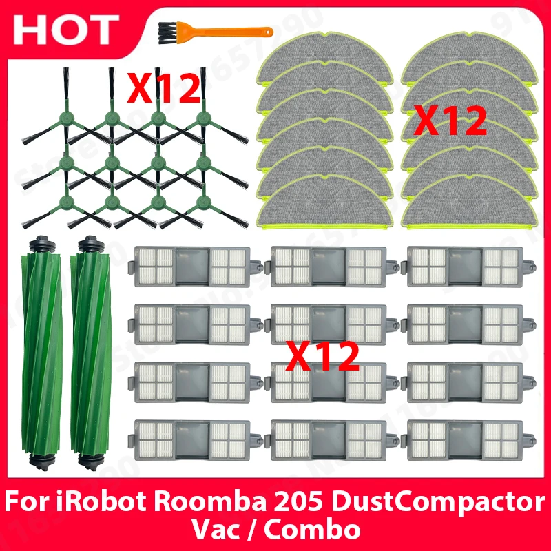 Main Side Brush Roller Mop Filters Dust Bag Spare Parts For iRobot Roomba 205 DustCompactor Vac / Combo Accessories
Main Side Brush Roller Mop Filters Dust Bag Spare Parts For iRobot Roomba 205 DustCompactor Vac / Combo Accessories
