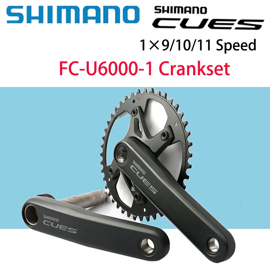 Shimano CUES FC-U6000 Hollowtech II MTB Crankset - Linkglide 1x/2x 170/175mm 30/32/40/42T 9/10/11 Speed E-Bike Compatible
Shimano CUES FC-U6000 Hollowtech II MTB Crankset - Linkglide 1x/2x 170/175mm 30/32/40/42T 9/10/11 Speed E-Bike Compatible