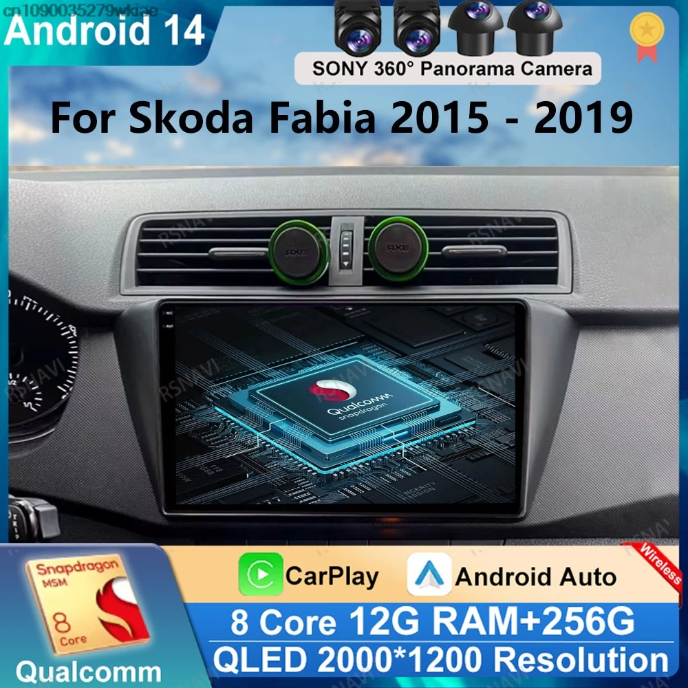 Автомобильное радио Android 14 для Skoda Fabia 2015-2019 Беспроводная автомобильная навигация Carplay Головное устройство 4G LTE DVD BT DSP GPS 5G WIFI Стерео
Автомобильное радио Android 14 для Skoda Fabia 2015-2019 Беспроводная автомобильная навигация Carplay Головное устройство 4G LTE DVD BT DSP GPS 5G WIFI Стерео