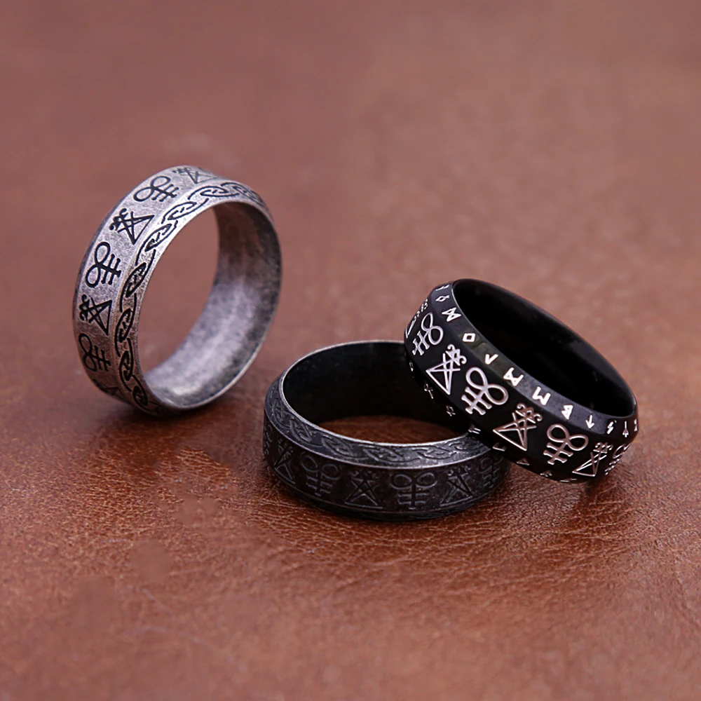 Fashion Retro Nordic Rune Ring Punk Stainless Steel Men's and Women's Simple Rings Motorcycle Amulet Jewelry Gifts Wholesale
Fashion Retro Nordic Rune Ring Punk Stainless Steel Men's and Women's Simple Rings Motorcycle Amulet Jewelry Gifts Wholesale
