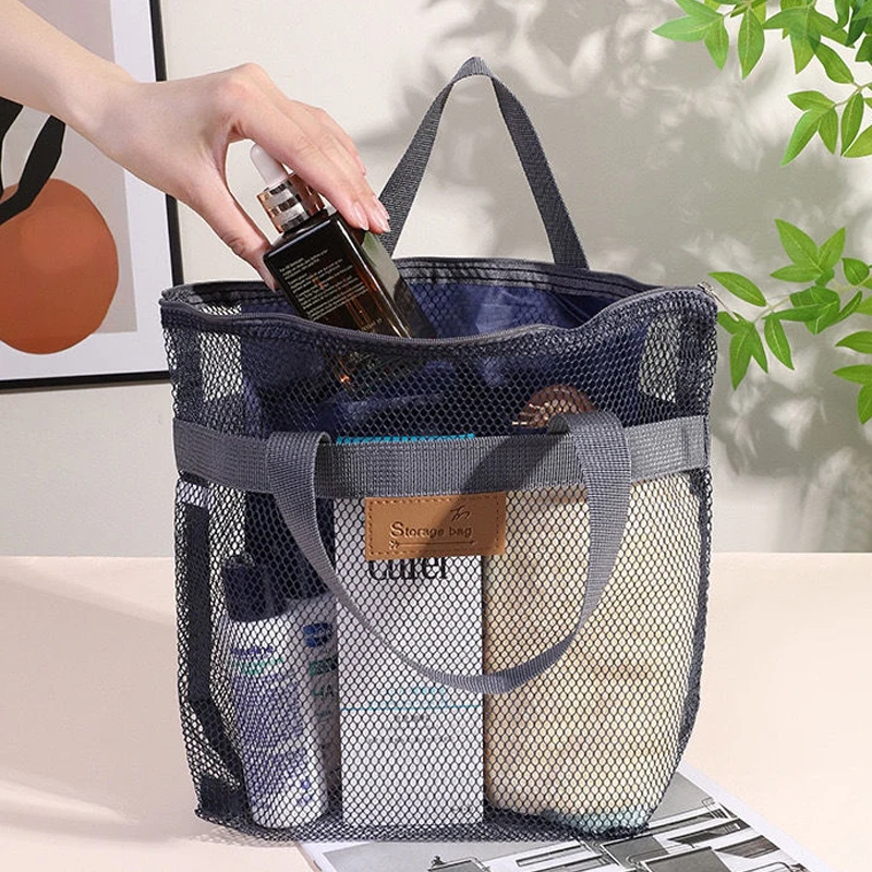 Mesh Makeup Bag Women's Travel Large Capacity Cosmetic Washing Body Shower Tools Hanging Organizer Pouch Swim Washing StorageBag
Mesh Makeup Bag Women's Travel Large Capacity Cosmetic Washing Body Shower Tools Hanging Organizer Pouch Swim Washing StorageBag