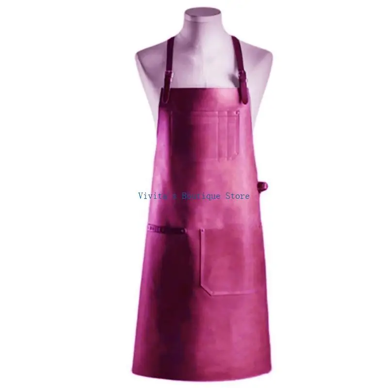 Leather Work Apron with Pockets for Men Women Adjustable Aprons Butcher Chef Cooking Aprons for Kitchen BBQ Grill M76D
Leather Work Apron with Pockets for Men Women Adjustable Aprons Butcher Chef Cooking Aprons for Kitchen BBQ Grill M76D