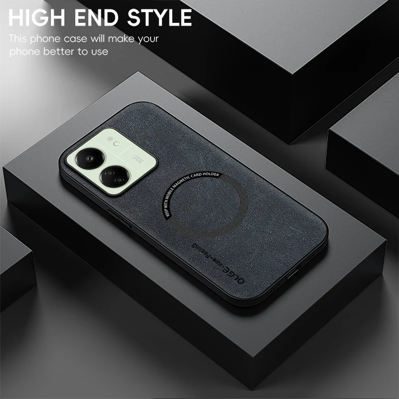 For POCO M6 M6 Pro Fine Hole Sheepskin Magnetic TPU Soft Edge Anti-Drop Anti Fingerprint Phone Case
For POCO M6 M6 Pro Fine Hole Sheepskin Magnetic TPU Soft Edge Anti-Drop Anti Fingerprint Phone Case