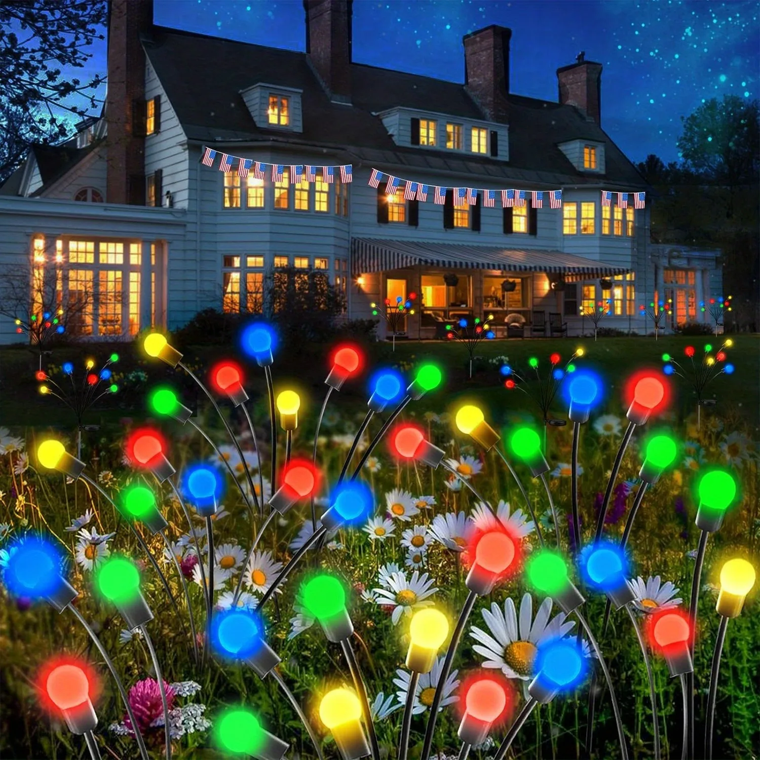 1/2PC Solar Firefly Spike Lights, 6/8/10 LED Warm White + Color Changing, IP65 Waterproof Garden Lamps for Lawn/Pathway
1/2PC Solar Firefly Spike Lights, 6/8/10 LED Warm White + Color Changing, IP65 Waterproof Garden Lamps for Lawn/Pathway