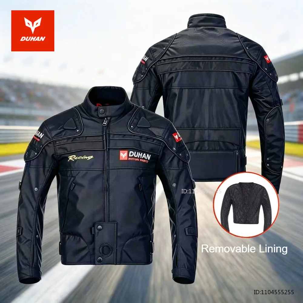 DUHAN Motorcycle Jacket Men Racing Jacket with Removeable Lining Motocross Jacket Built in CE Detachable Protective Gear
DUHAN Motorcycle Jacket Men Racing Jacket with Removeable Lining Motocross Jacket Built in CE Detachable Protective Gear
