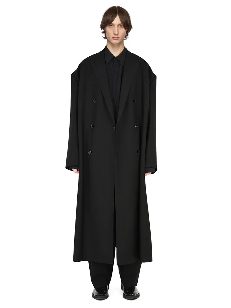 YOJI OOAK OVERSIZE COAT двубортное шерстяное пальто с силуэтом на плечах, знаменитая японская длинная ветровка в Интернете
YOJI OOAK OVERSIZE COAT двубортное шерстяное пальто с силуэтом на плечах, знаменитая японская длинная ветровка в Интернете