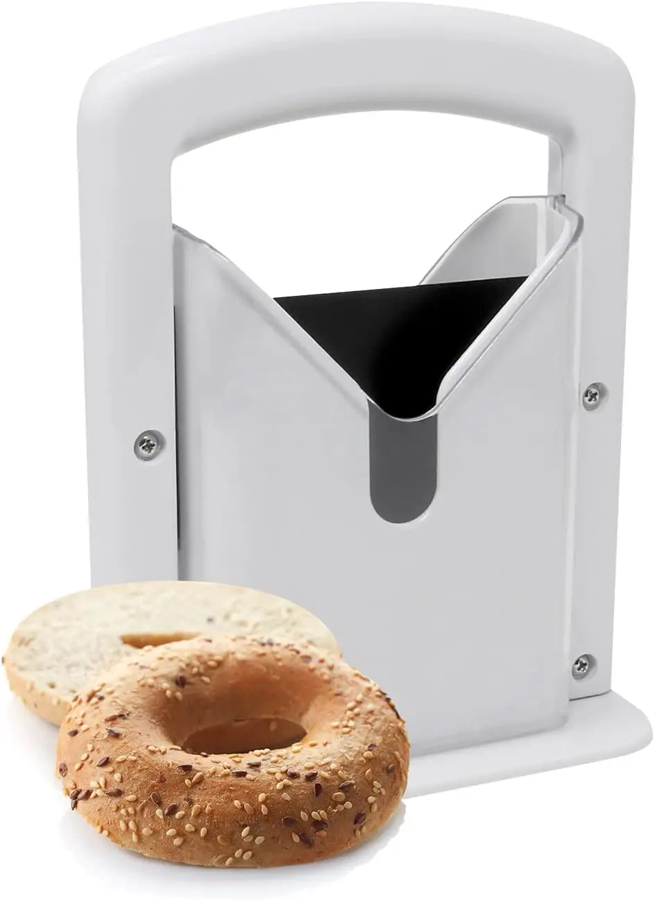 Bagel Slicer, Perfect for Bagels,Bagel Stainless Steel White, 6.8x3.7x8.8inches
Bagel Slicer, Perfect for Bagels,Bagel Stainless Steel White, 6.8x3.7x8.8inches