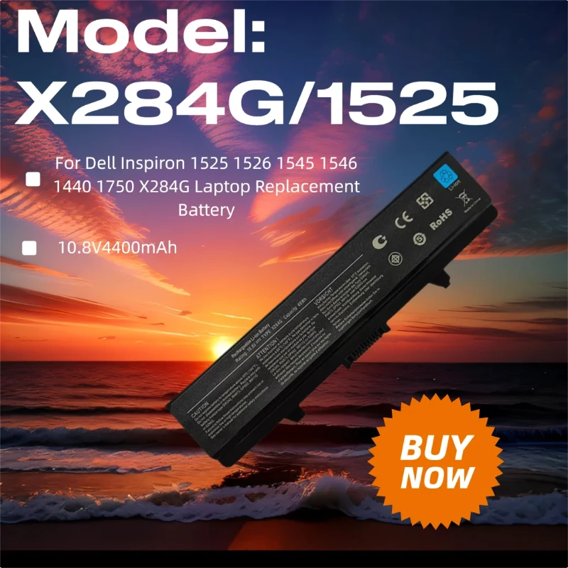 Сменный аккумулятор для ноутбука Dell Inspiron 1525 1526 1545 1446 1440 1750 X284G
Сменный аккумулятор для ноутбука Dell Inspiron 1525 1526 1545 1446 1440 1750 X284G