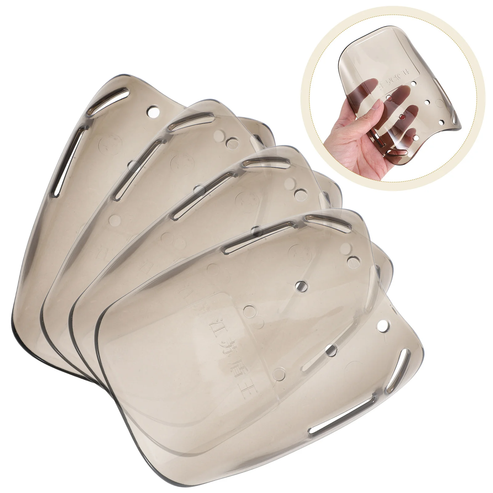 4Pcs Transparent Boot Toe Guards Durable ABS Safety Covers Work Shoe Protector Attachment Covers Shoe Protectors 
4Pcs Transparent Boot Toe Guards Durable ABS Safety Covers Work Shoe Protector Attachment Covers Shoe Protectors