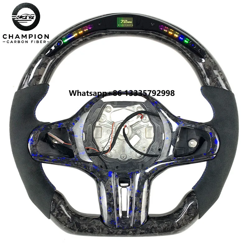 For M3 M4 G20 G22 G23 G26 G29 G30 G32 G05 G06 G07 LED Forged Carbon Fiber Steering Wheel Shift Paddles 2023 2024 
For M3 M4 G20 G22 G23 G26 G29 G30 G32 G05 G06 G07 LED Forged Carbon Fiber Steering Wheel Shift Paddles 2023 2024