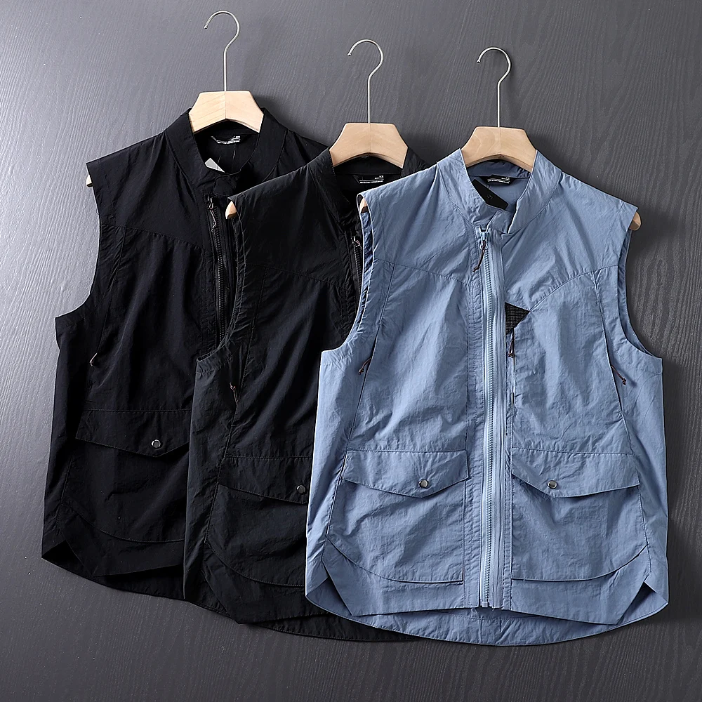 Мужской ветрозащитный жилет для активного отдыха, модный городской стиль, свободный крой, летний, стандартная длина, на молнии, цветной
Мужской ветрозащитный жилет для активного отдыха, модный городской стиль, свободный крой, летний, стандартная длина, на молнии, цветной