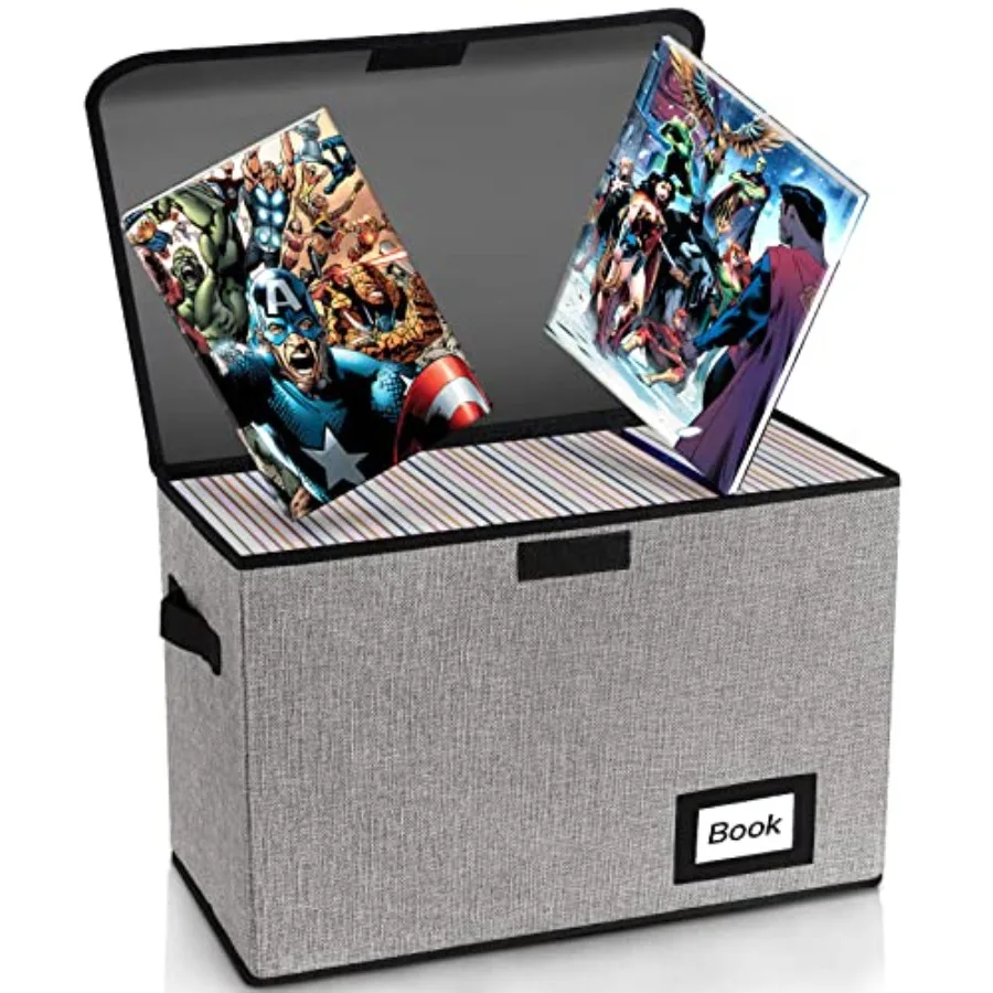 5 Pack Comic Book Storage Boxes 15.8" X 7.8" X 11.8" Collapsible Short Box Holds 160-180 Collection Container Holder Shelf Prot
5 Pack Comic Book Storage Boxes 15.8" X 7.8" X 11.8" Collapsible Short Box Holds 160-180 Collection Container Holder Shelf Prot
