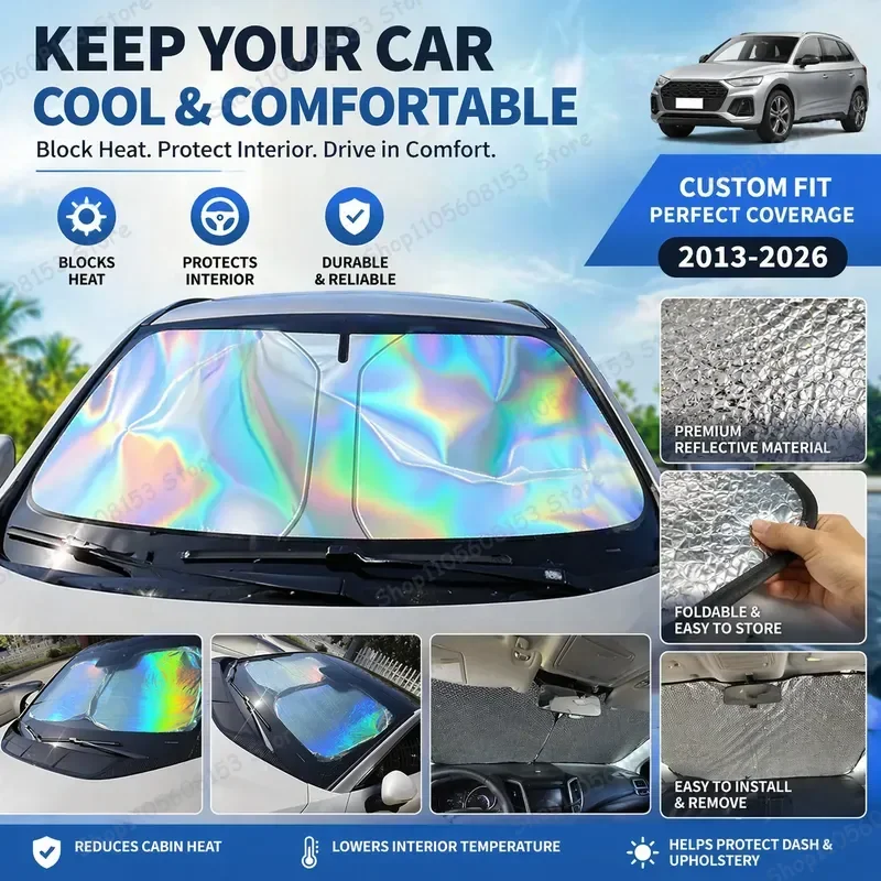 For Audi SQ5 2013 2024 2025 2026 Foldable Windshield Sun Shade UV Protection Reflective Car Interior Accessory Heat Blocking
For Audi SQ5 2013 2024 2025 2026 Foldable Windshield Sun Shade UV Protection Reflective Car Interior Accessory Heat Blocking