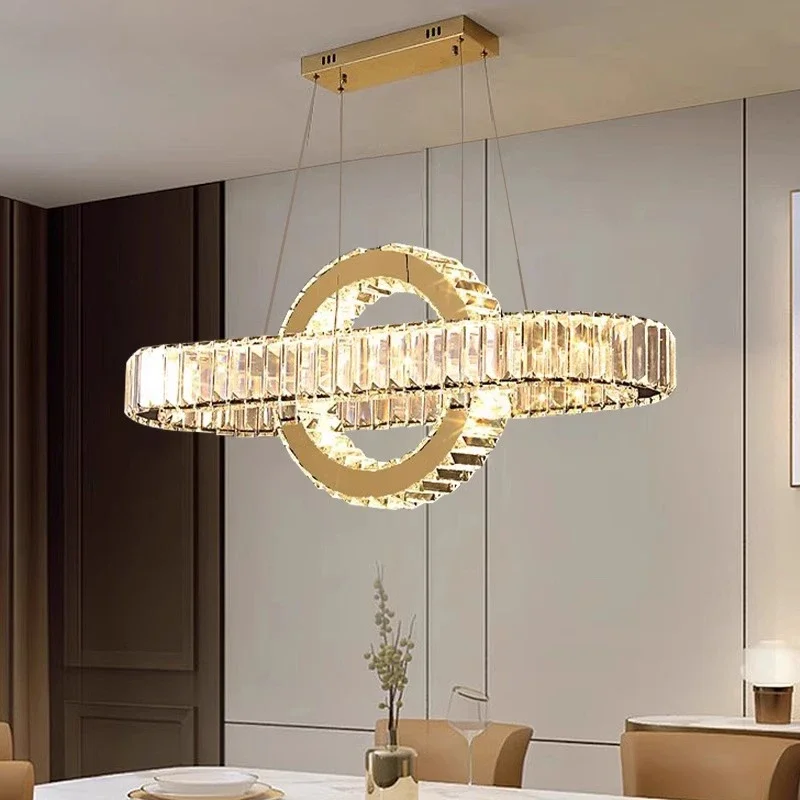 Modern Led Pendant Light Lamps for Living Room Led Chandeliers for Dining Room Glass Hanging Light Crystal Indoor Lighting
Modern Led Pendant Light Lamps for Living Room Led Chandeliers for Dining Room Glass Hanging Light Crystal Indoor Lighting