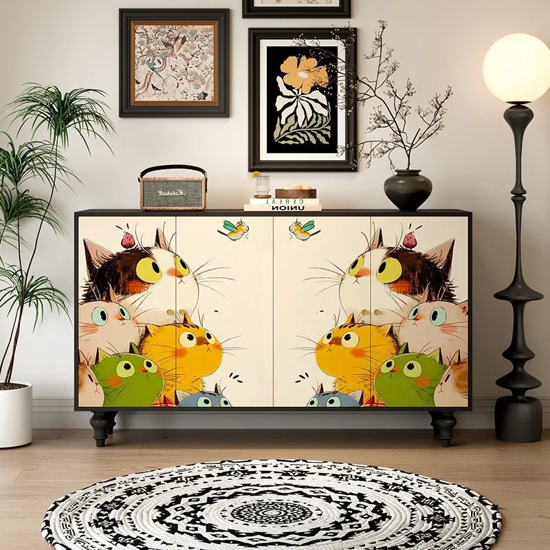 Solid wood French retro entrance cabinet painted art dining side cabinet living room homestay locker bedroom storage cabinet
Solid wood French retro entrance cabinet painted art dining side cabinet living room homestay locker bedroom storage cabinet