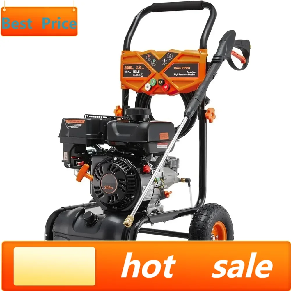 Hot sales3500PSI Gas Pressure Washer, 2.3GPM Gas Powered High Pressure Washer with 209CC Engine, 4 Adjustable Nozzles
Hot sales3500PSI Gas Pressure Washer, 2.3GPM Gas Powered High Pressure Washer with 209CC Engine, 4 Adjustable Nozzles