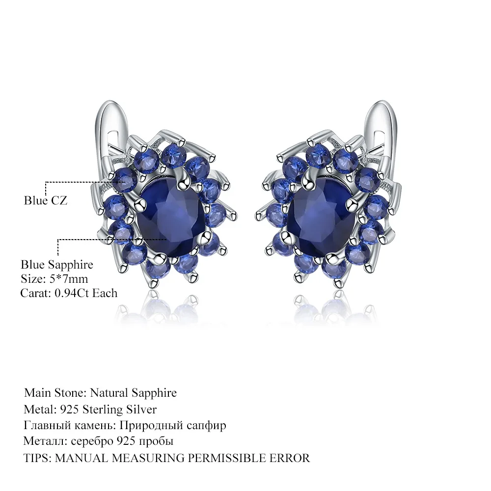 Vintage Blue Sapphire Stud Earrings for Women Luxury Crystal Flower Cluster Earring Silver Color Fine Bridal Party Jewelry Gift
Vintage Blue Sapphire Stud Earrings for Women Luxury Crystal Flower Cluster Earring Silver Color Fine Bridal Party Jewelry Gift